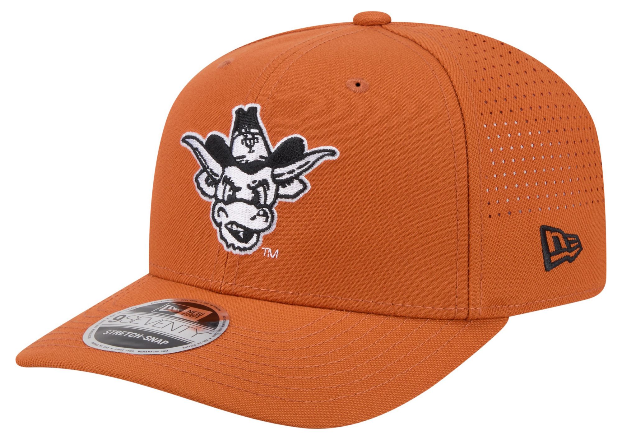 New Era Adult Texas Longhorns Orange 9Seventy Performance Adjustable Stretch-Snap Hat