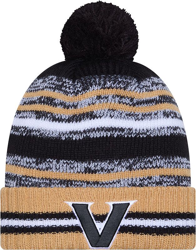 New Era Adult Vanderbilt Commodores Black Cheer Knit Hat