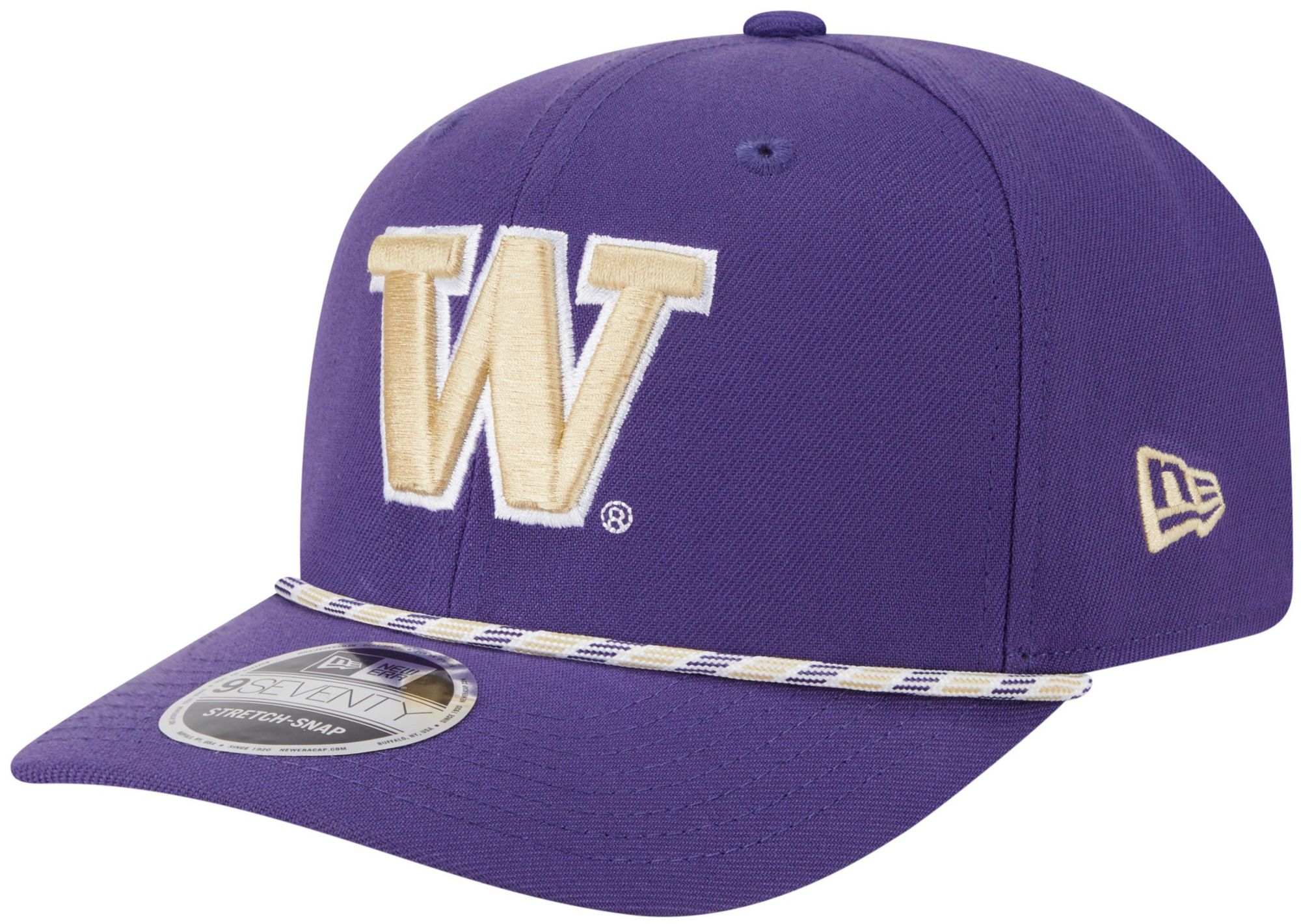 New Era Adult Washington Huskies Purple Multi Rope 9Seventy Adjustable Stretch-Snap Hat