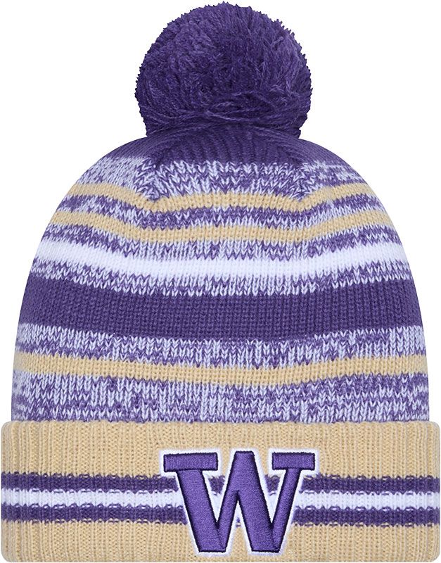New Era Adult Washington Huskies Purple Cheer Knit Hat