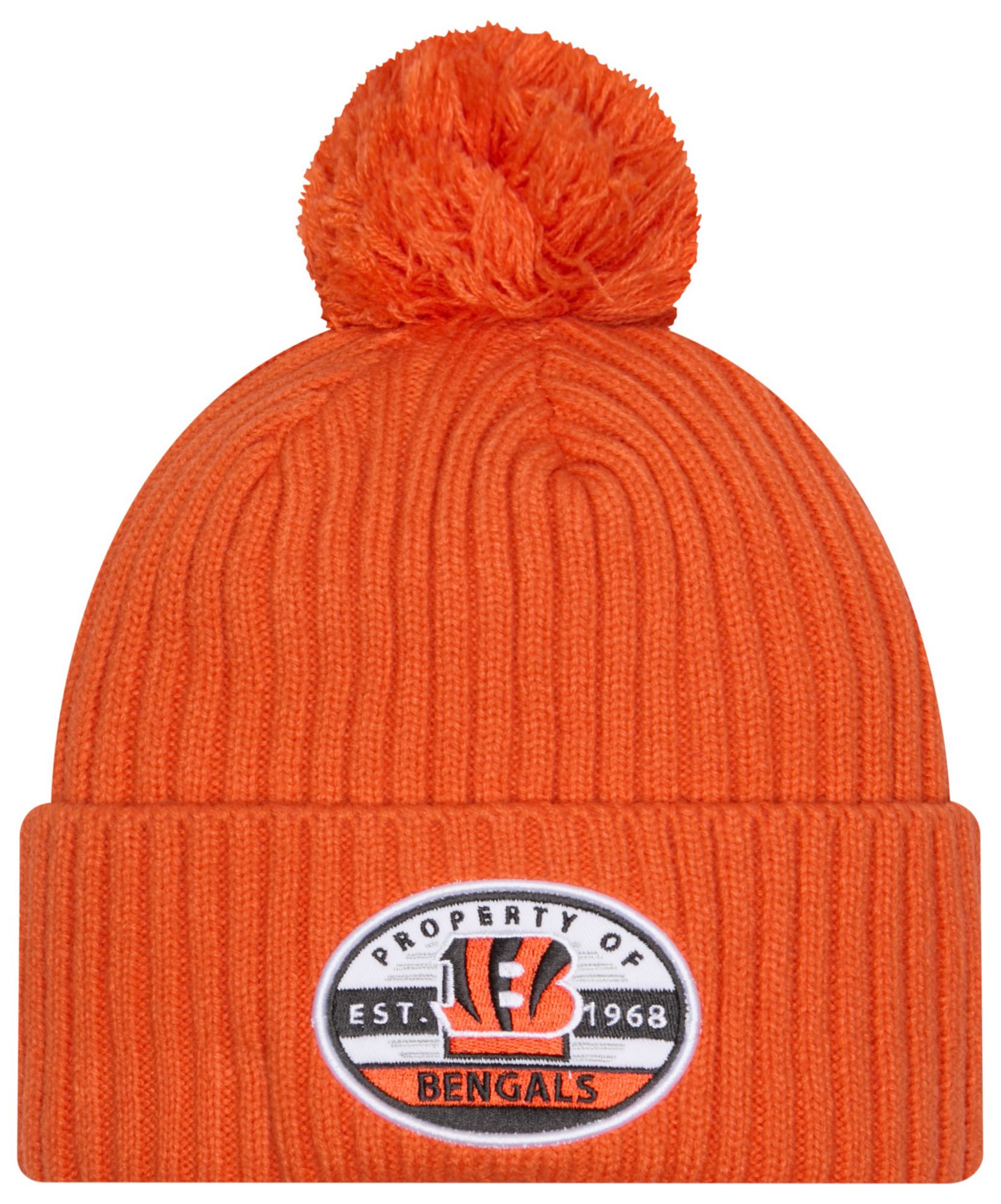 New Era Adult Cincinnati Bengals Orange Property Cuffed Knit Beanie