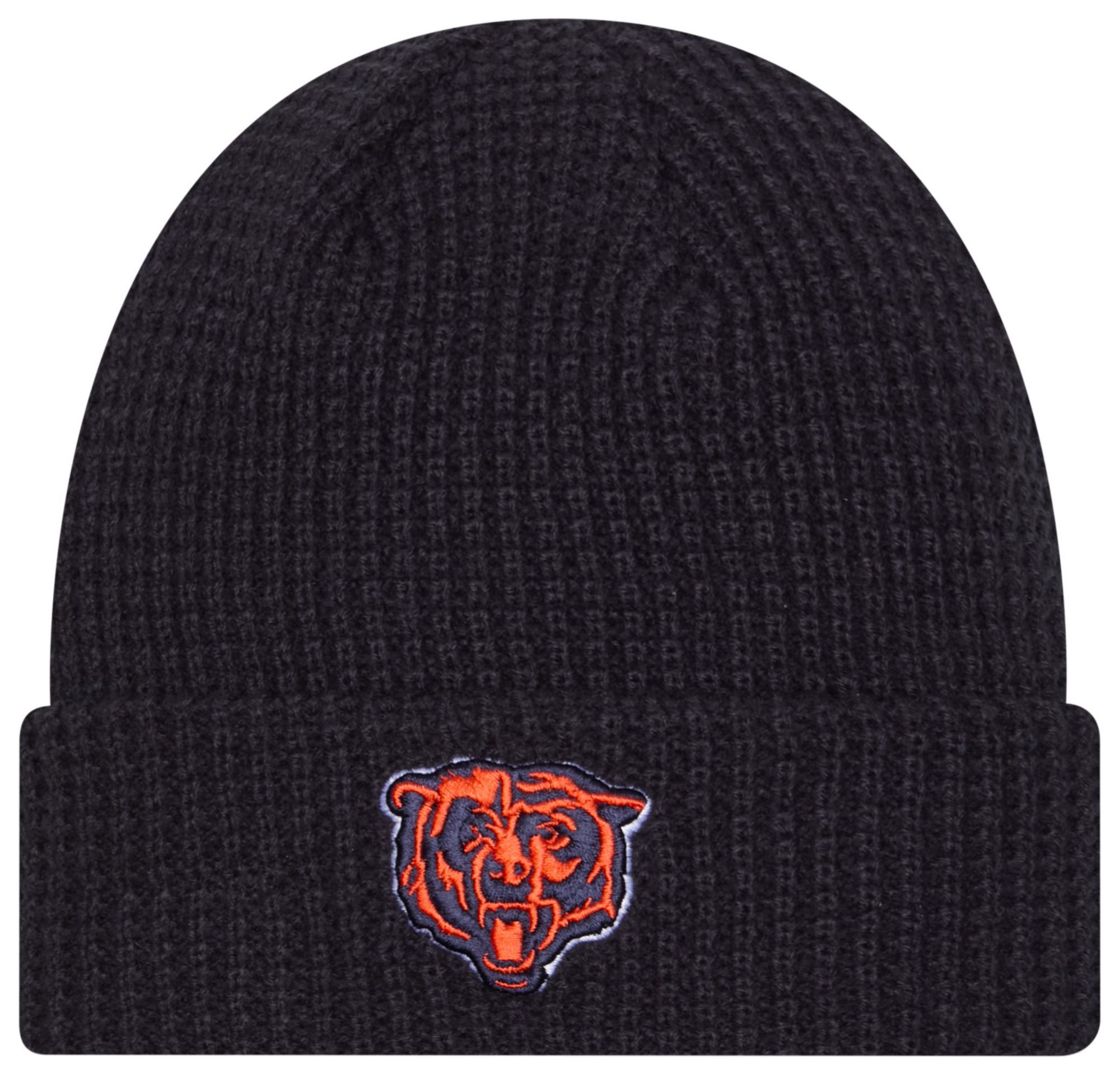 New Era Adult Chicago Bears Navy Waffle Knit Beanie