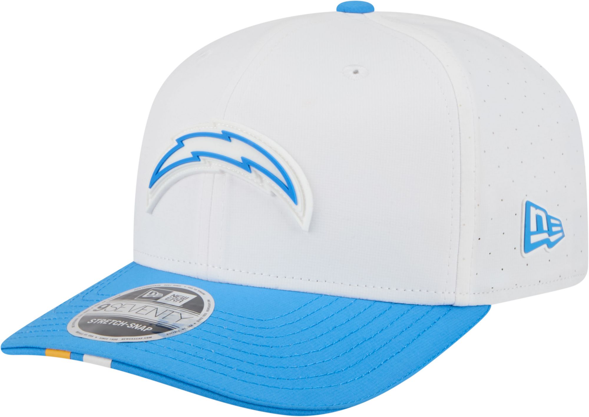 New Era Adult Los Angeles Chargers Training Camp 2025 White 9Seventy Adjustable Hat