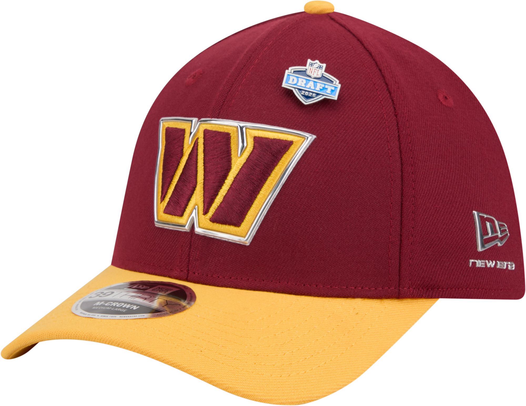 New Era Adult Washington Commanders NFL Draft 2026 39Thirty Adjustable Hat