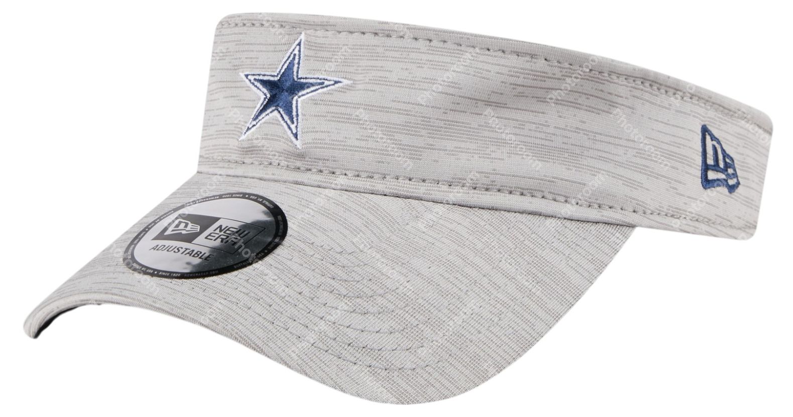 New Era Adult Dallas Cowboys Heathered Grey Adjustable Visor