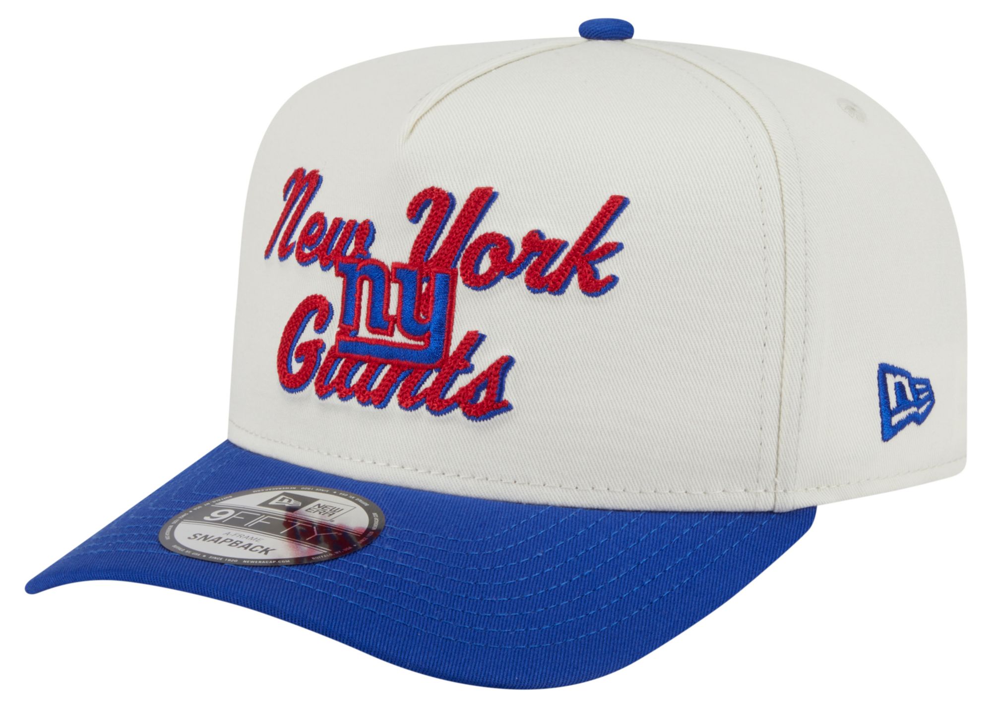 New Era Adult New York Giant Chain Stitch Royal 9fifty Adjustable Hat