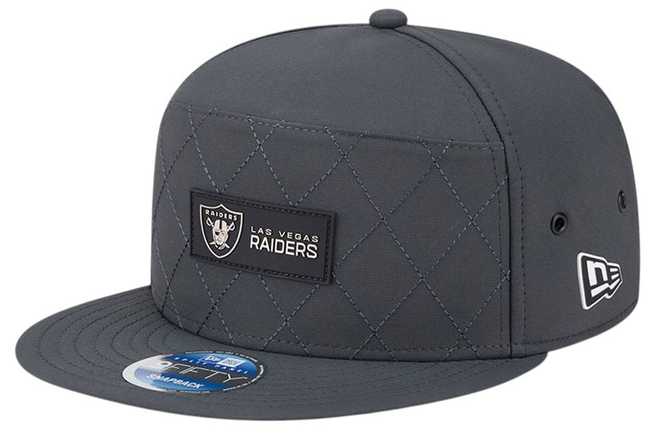 New Era Adult Las Vegas Raiders Charcoal Sideline 9Fifty Adjustable Snapback Hat