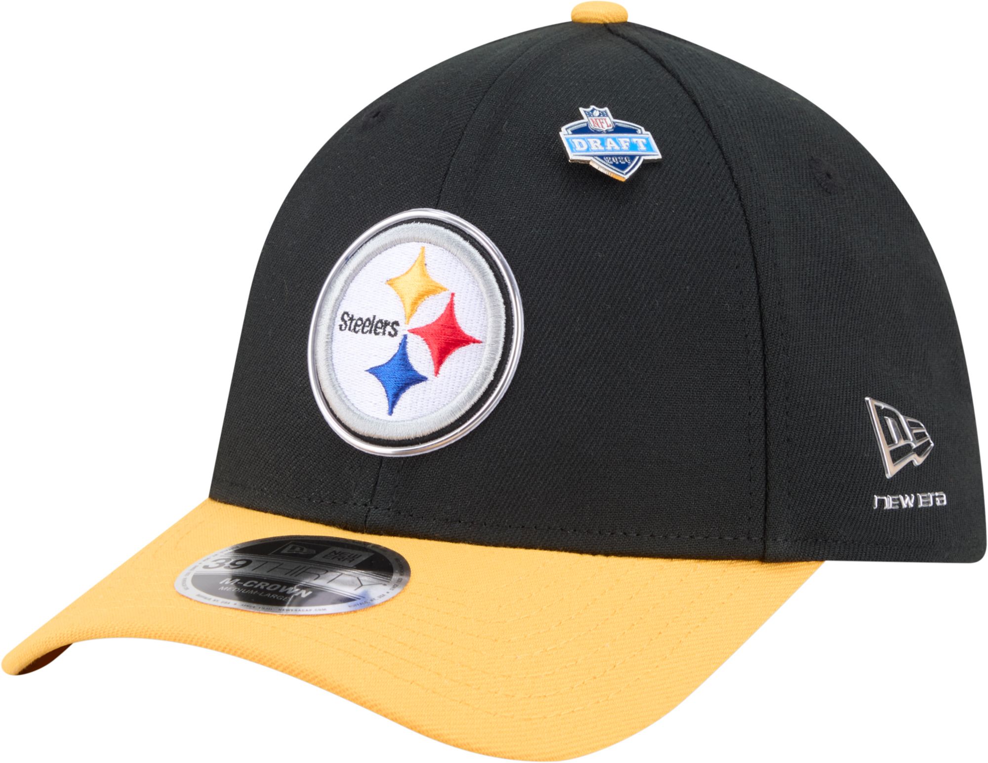 New Era Adult Pittsburgh Steelers NFL Draft 2026 39Thirty Black Adjustable Hat