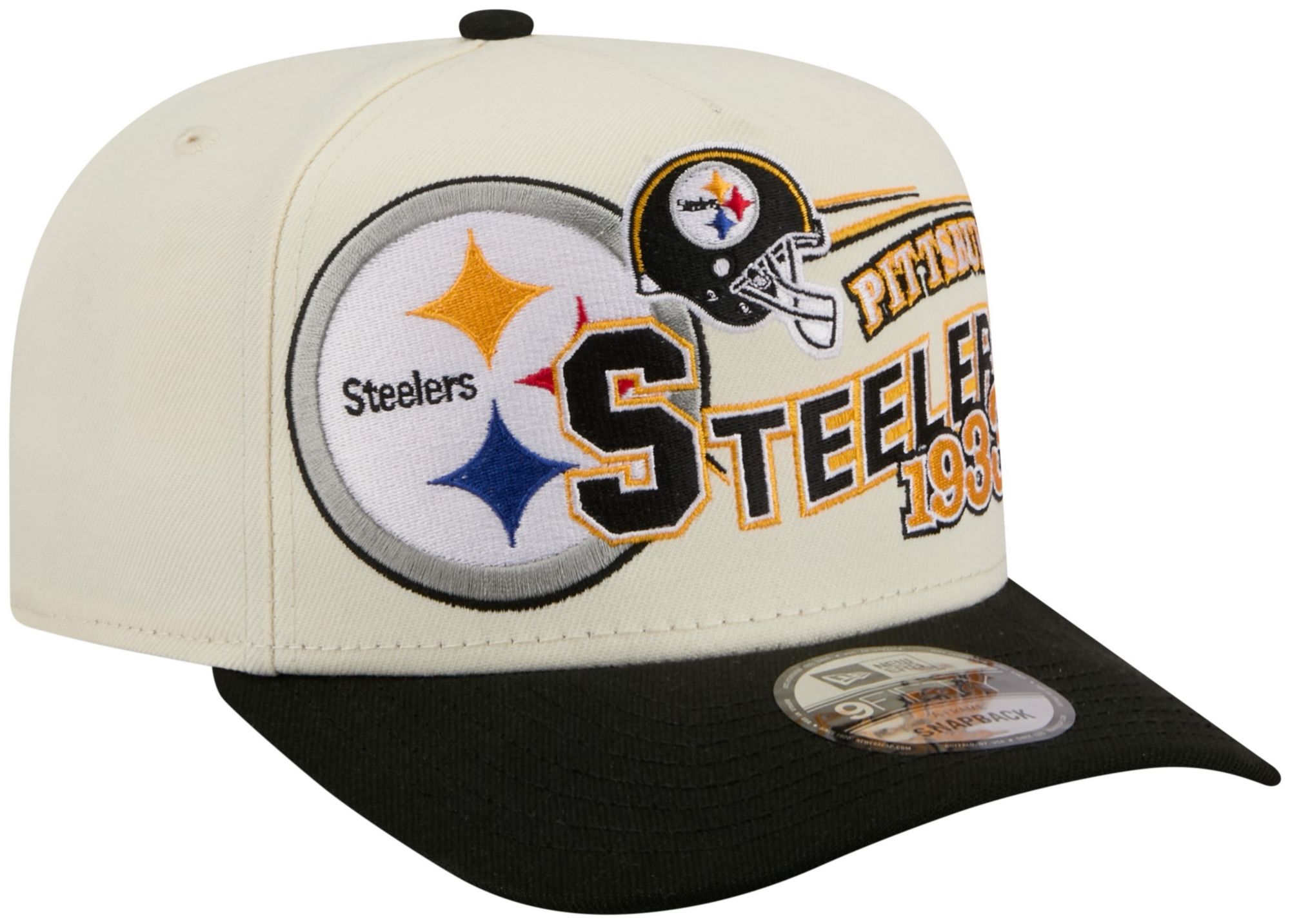 New Era Adult Pittsburgh Steelers Black Classic 9Fifty Adjustable Hat
