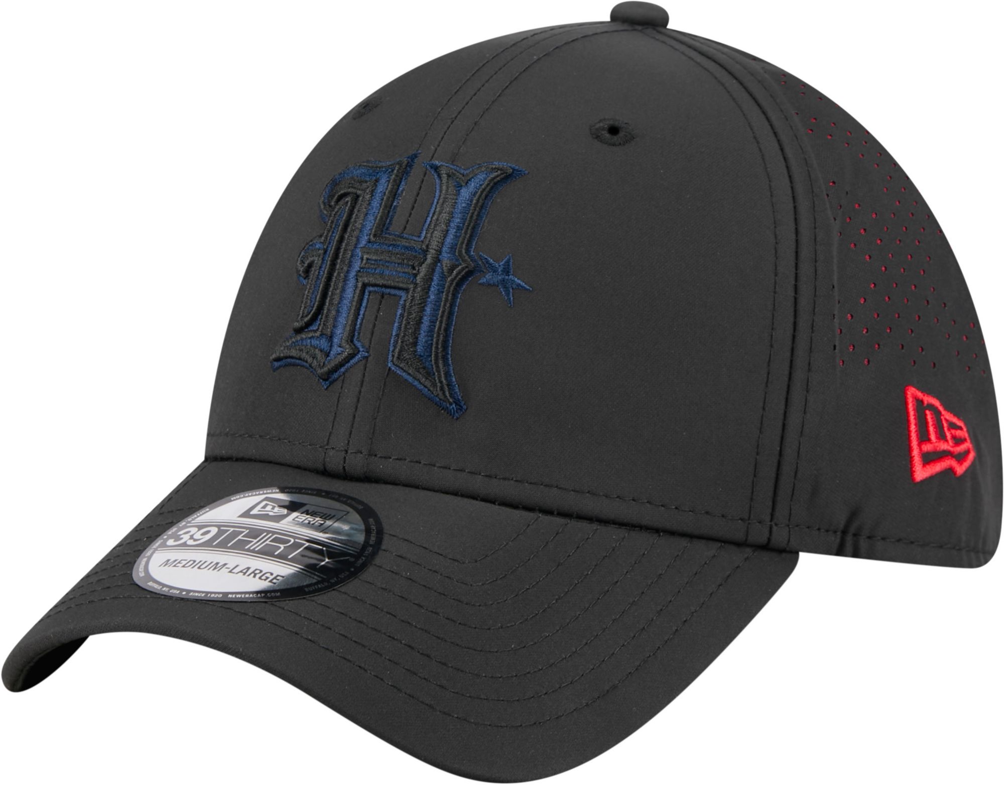 New Era Adult Houston Texans Black Night 39Thirty Stretch Fit Hat