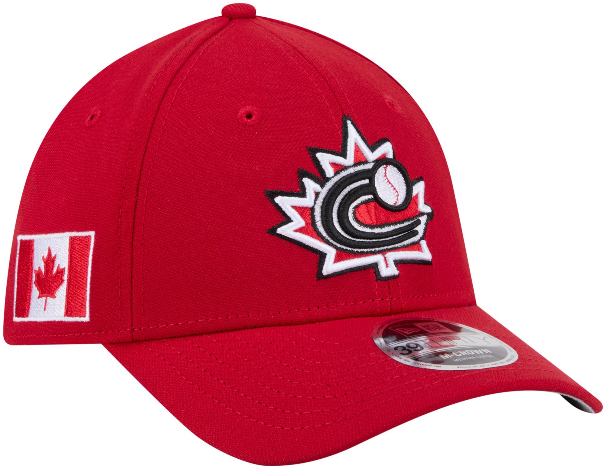 New Era Adult World Baseball Classic 2026 Canada Logo 39Thirty Fitted Hat