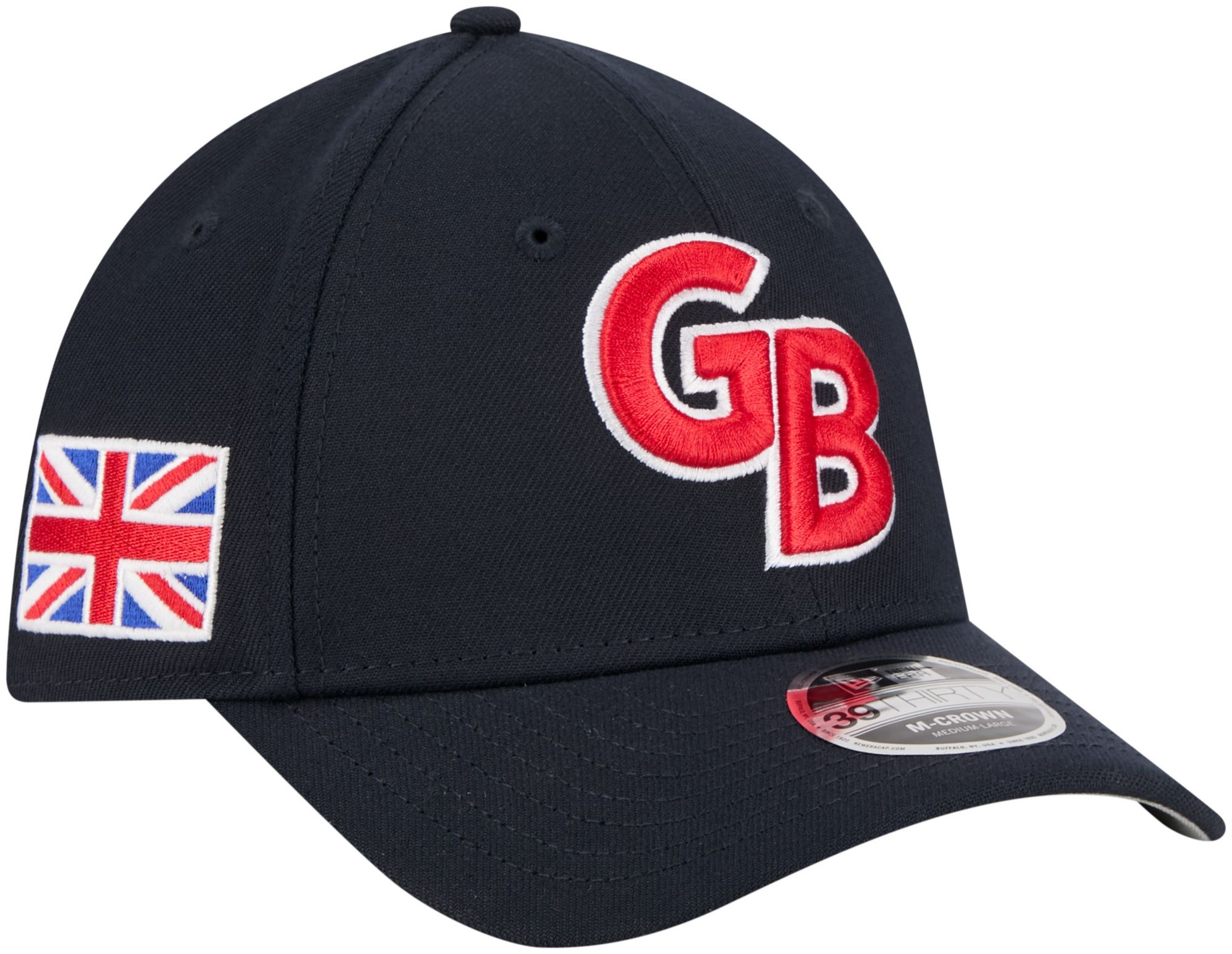 New Era Adult World Baseball Classic 2026 Great Britain Logo 39Thirty Fitted Hat
