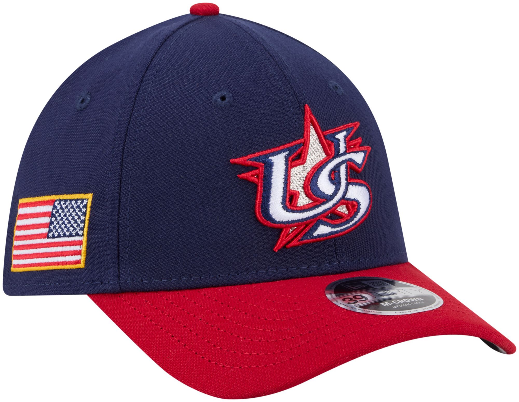 New Era Adult World Baseball Classic 2026 USA Logo 39Thirty Fitted Hat