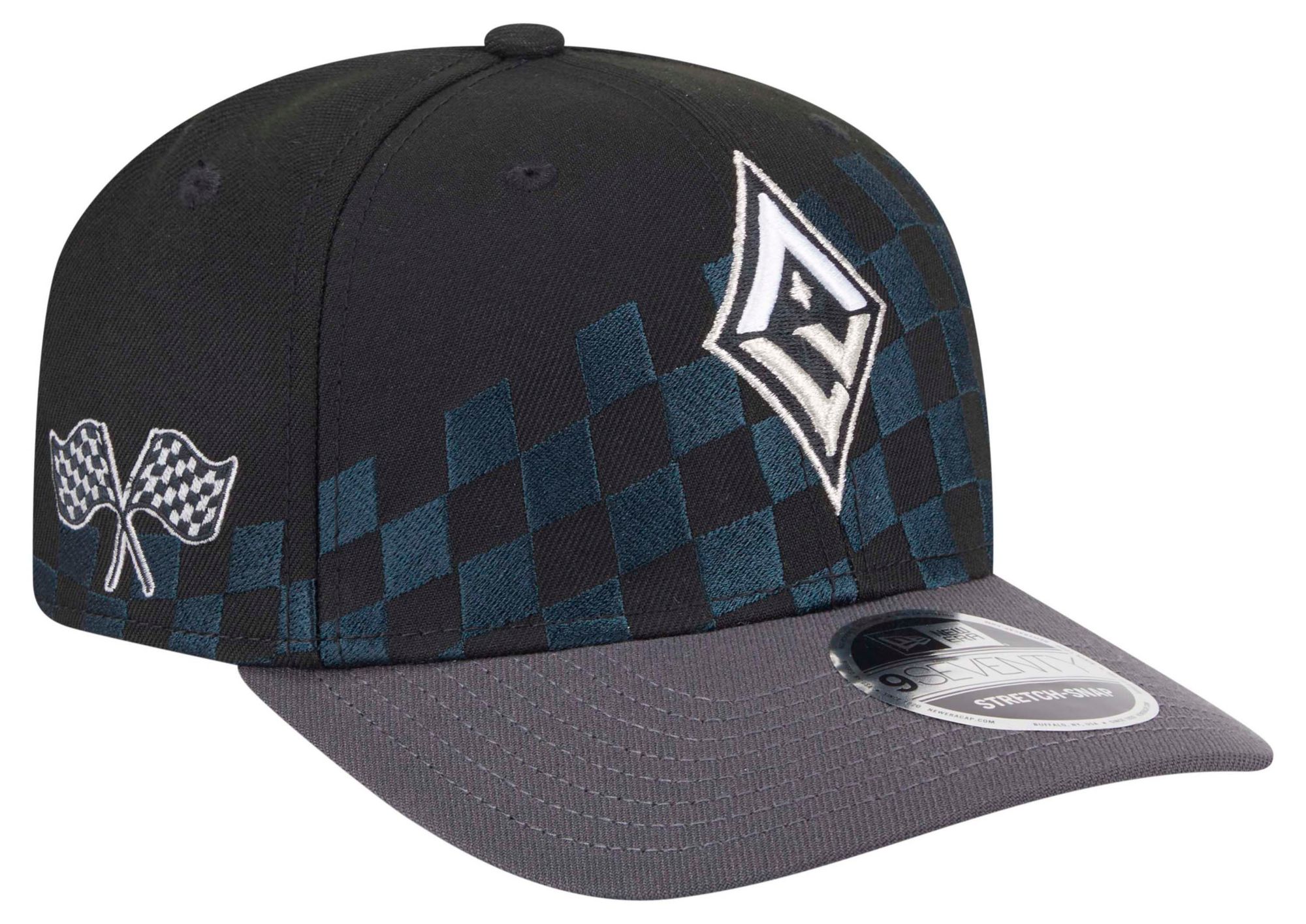 New Era Adult Las Vegas Aces Racing Black 9Seventy Adjustable Hat