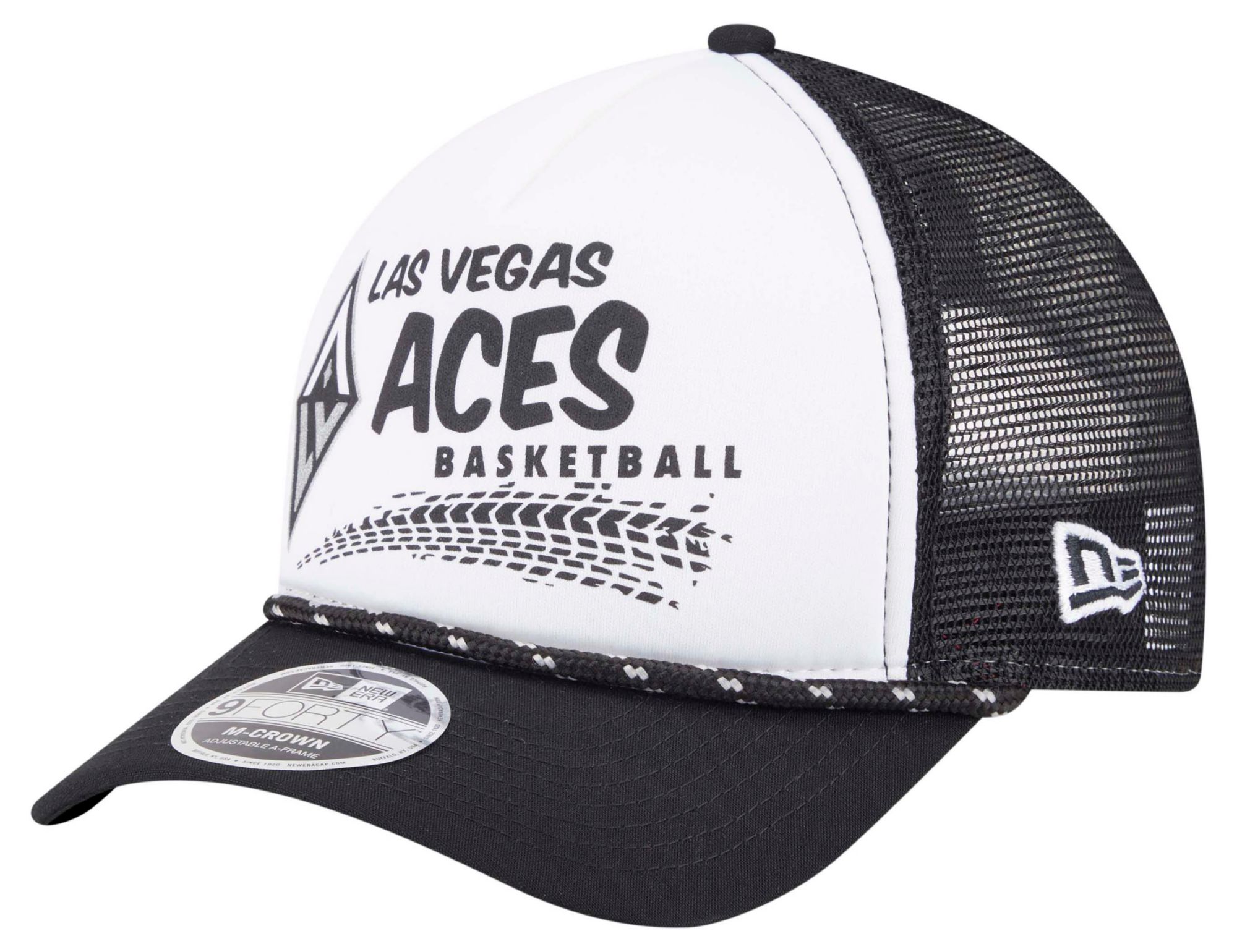 New Era Adult Las Vegas Aces Tire White 9Forty Adjustable Hat