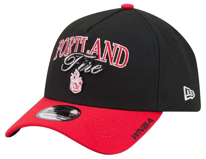 New Era Adult Portland Fire Black Tip Off A-Frame 9Forty Adjustable Hat