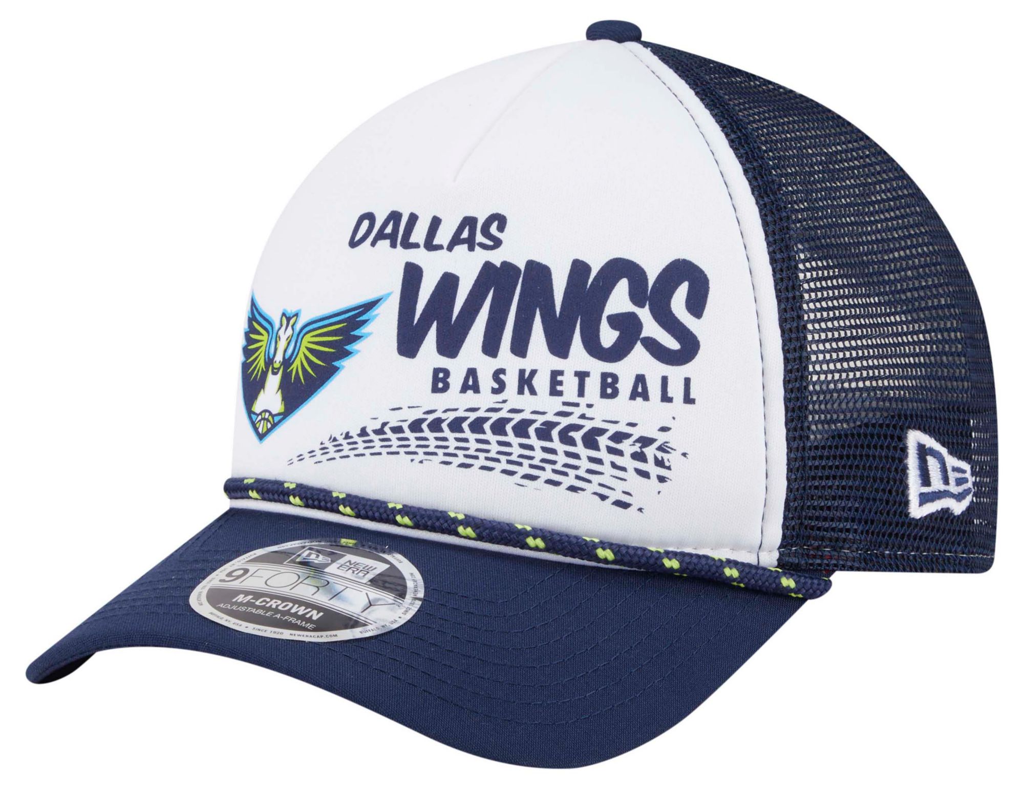 New Era Adult Dallas Wings Tire White 9Forty Adjustable Hat