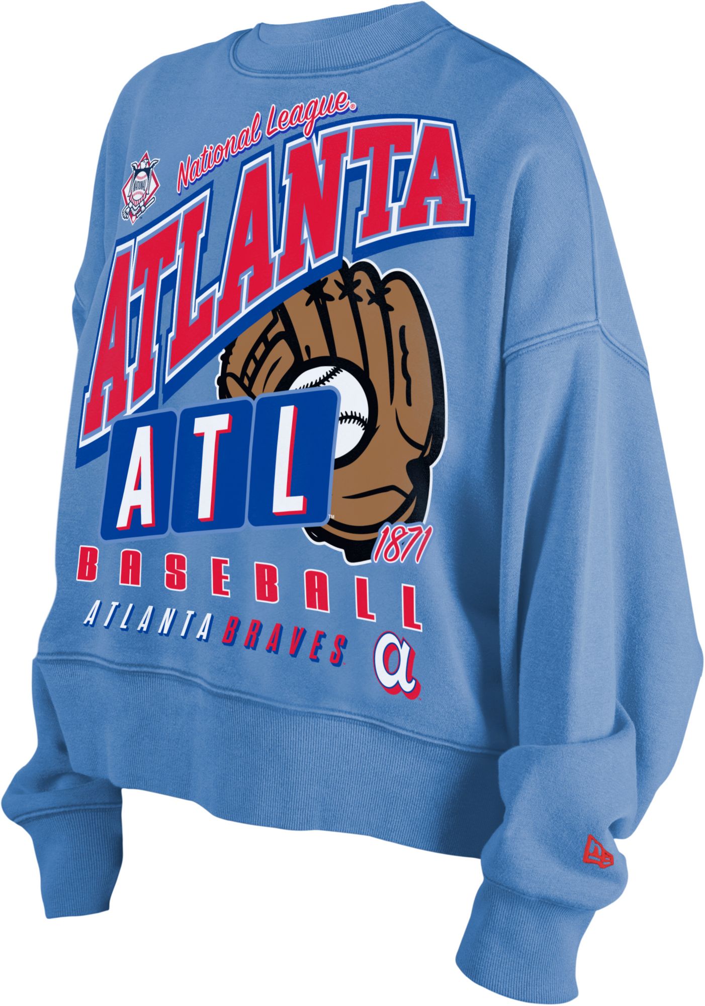 New Era Girls' Atlanta Braves Blue 2026 City Connect Fleece Sweatshirt