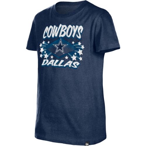 NFL Team Apparel Girls' Dallas Cowboys Navy Glam Sequin Dress