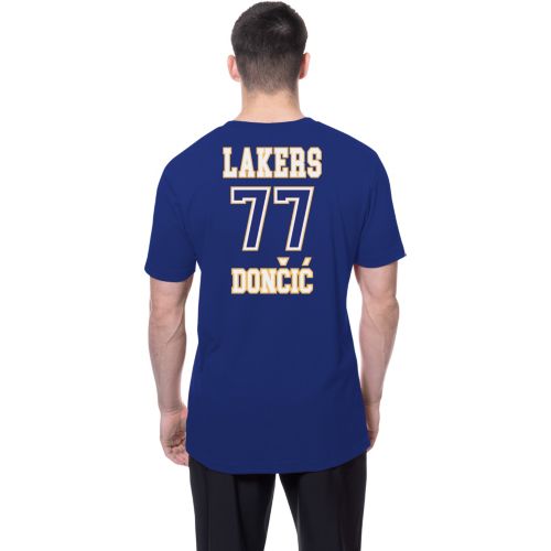 Nike Adult Los Angeles Lakers Luka Doncic #77 Yellow Icon T