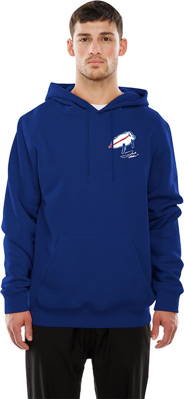 New Era Men's Buffalo Bills Josh Allen #17 Royal Blue Billustration Pullover Hoodie