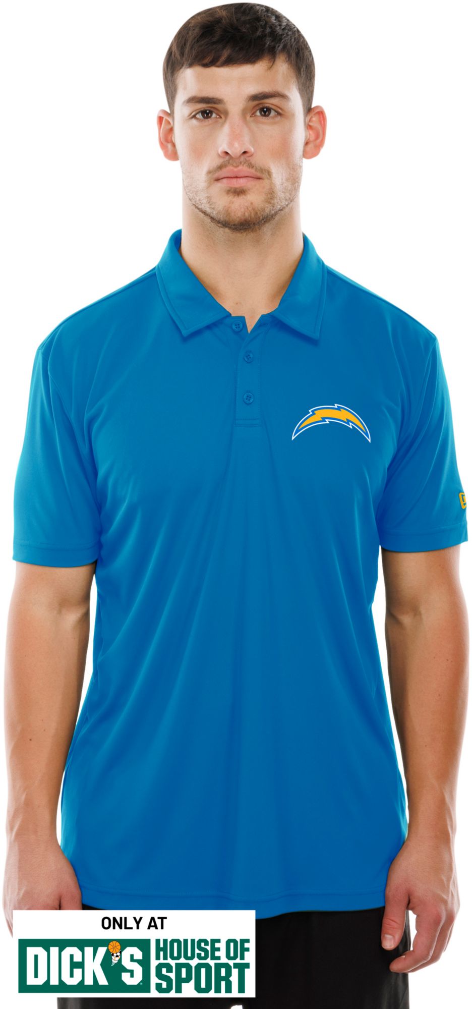 New Era Men's Los Angeles Chargers Blue Combine Polo