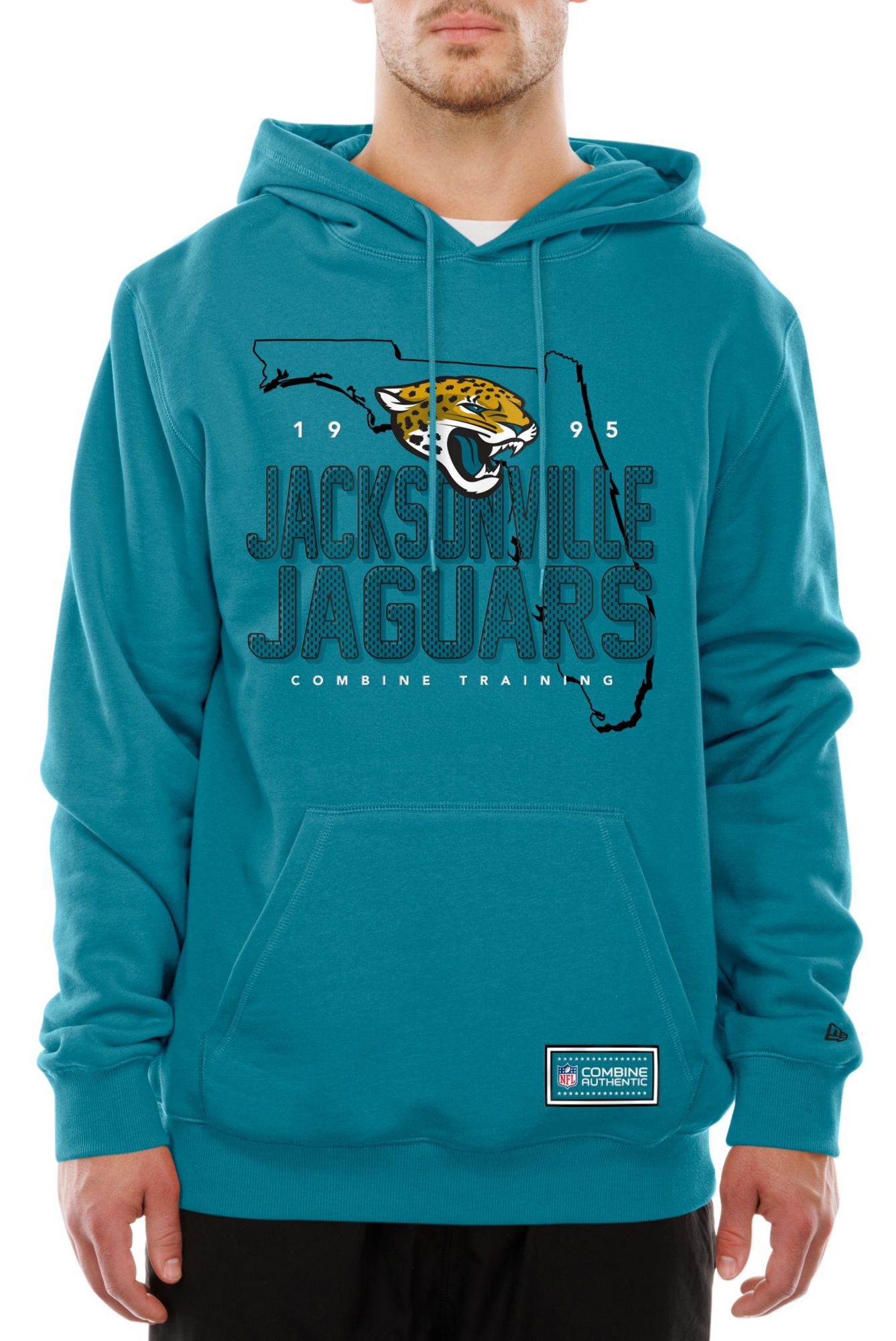 New Era Men's Jacksonville Jaguars Turquoise Combine State Hoodie