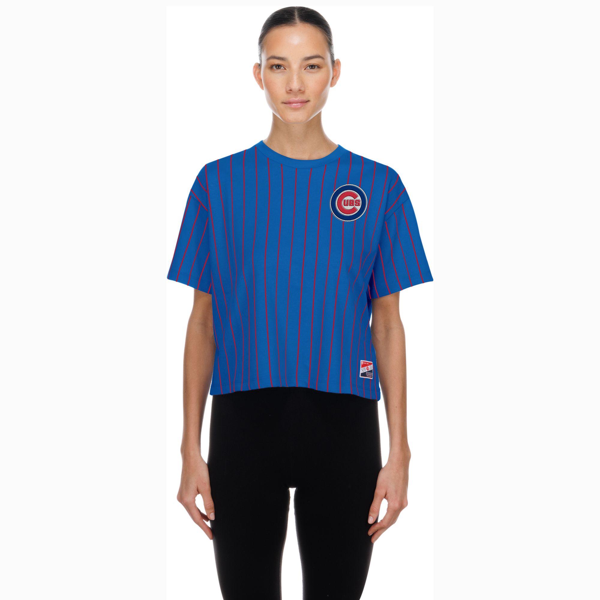 New Era Women's Chicago Cubs Blue Throwback T-Shirt