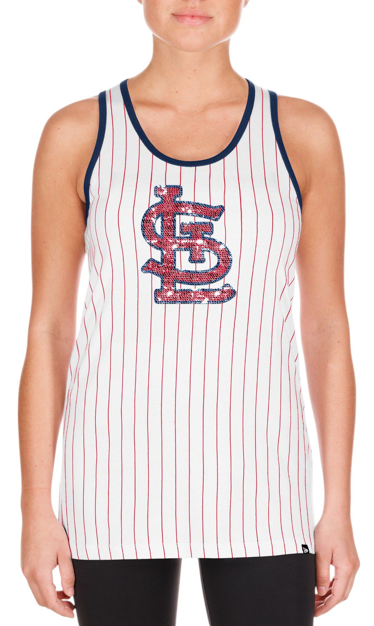 New Era Women's St. Louis Cardinals Navy Game Day Tank Top