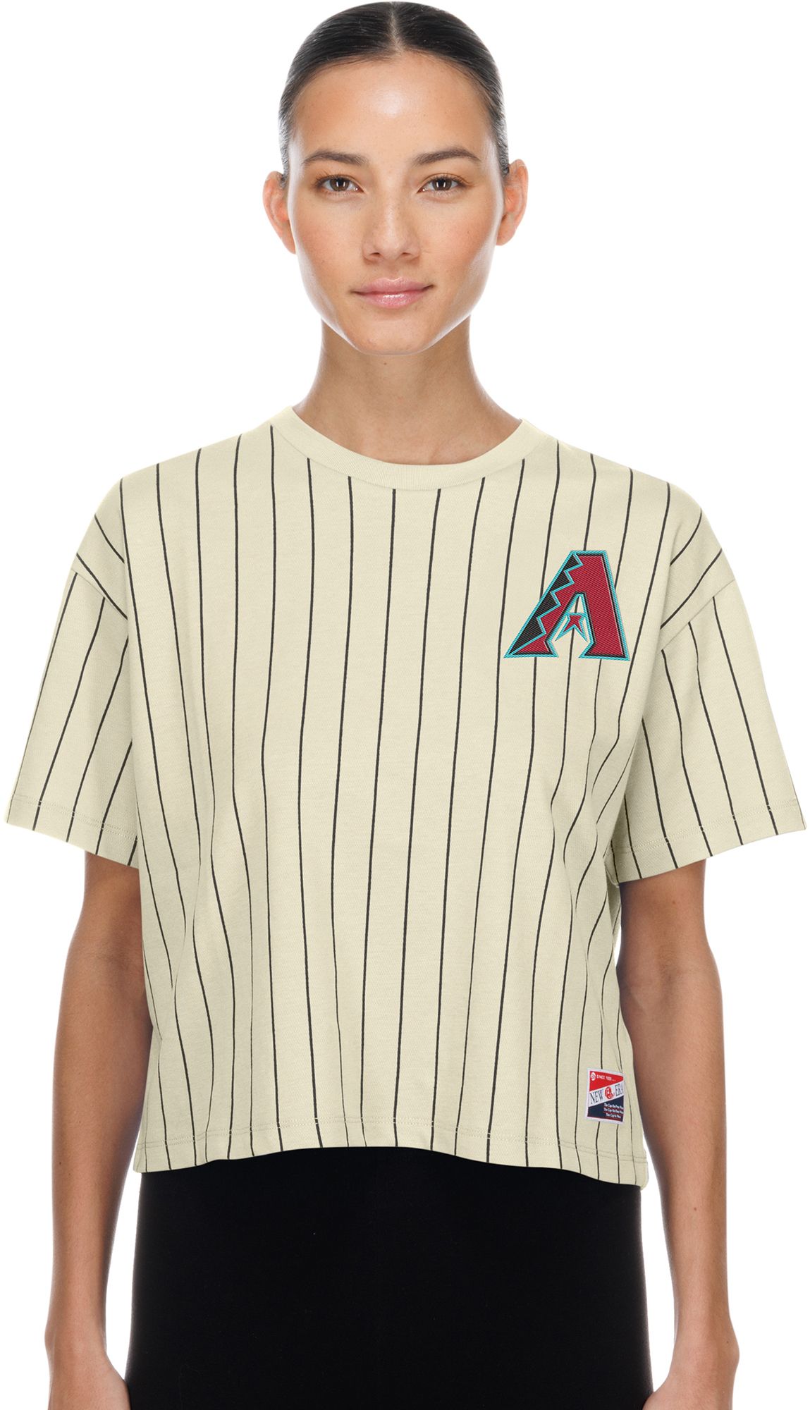 New Era Women's Arizona Diamondbacks White Throwback T-Shirt