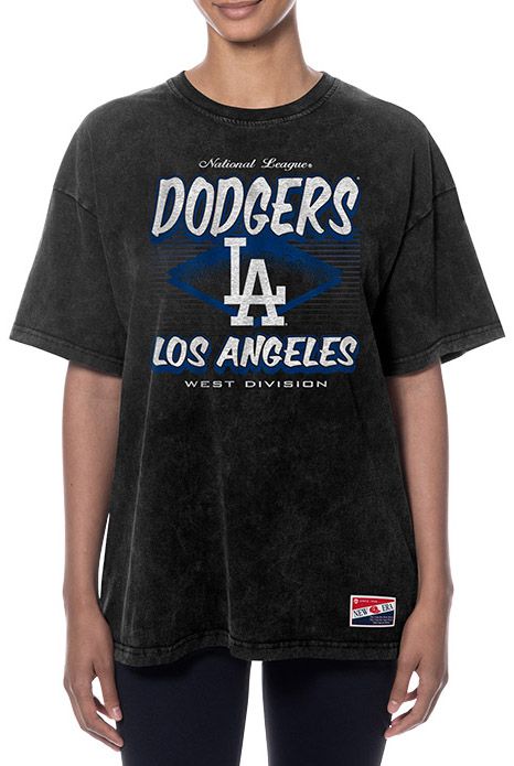 New Era Women's Los Angeles Dodgers Black Throwback T-Shirt