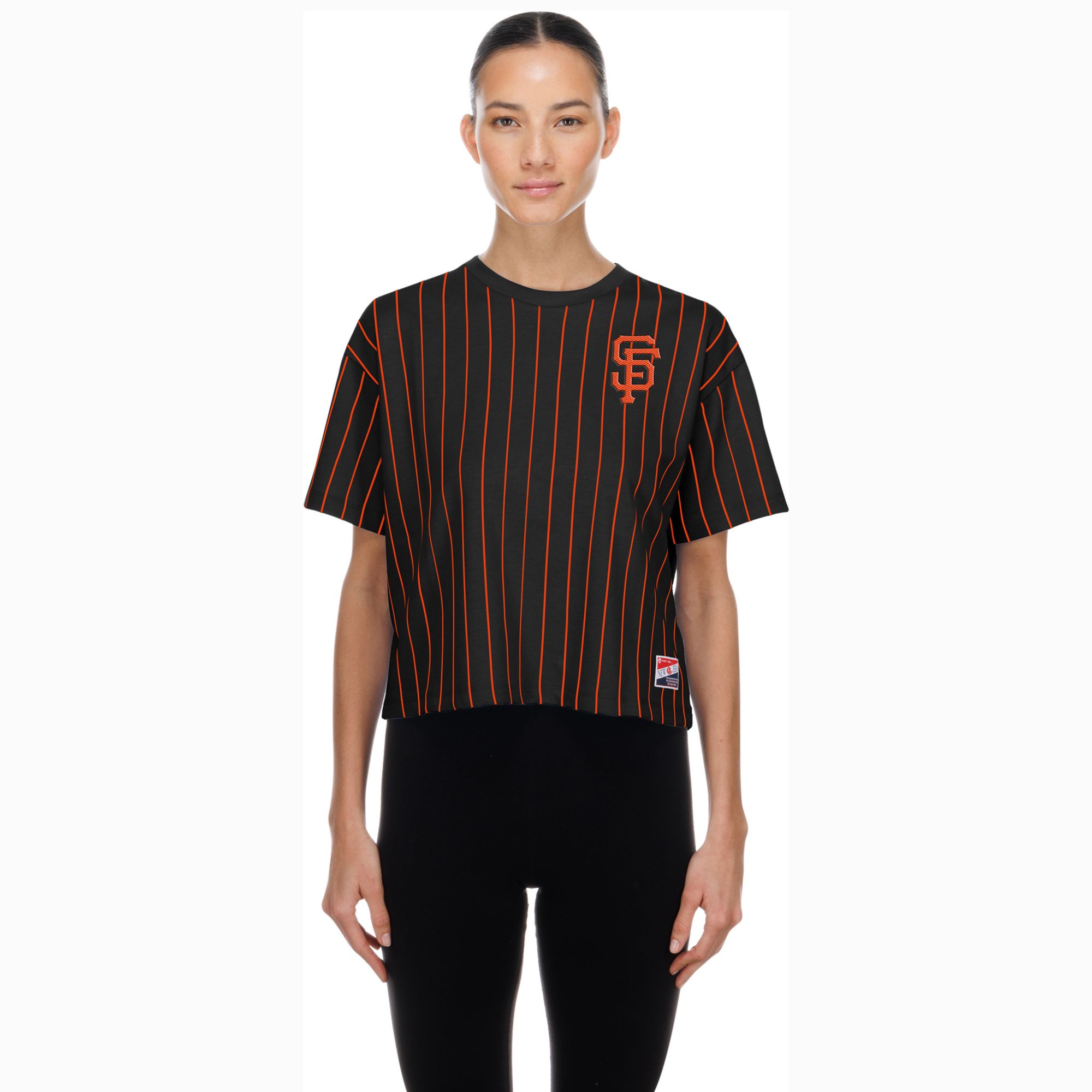 New Era Women's San Francisco Giants Black Throwback T-Shirt