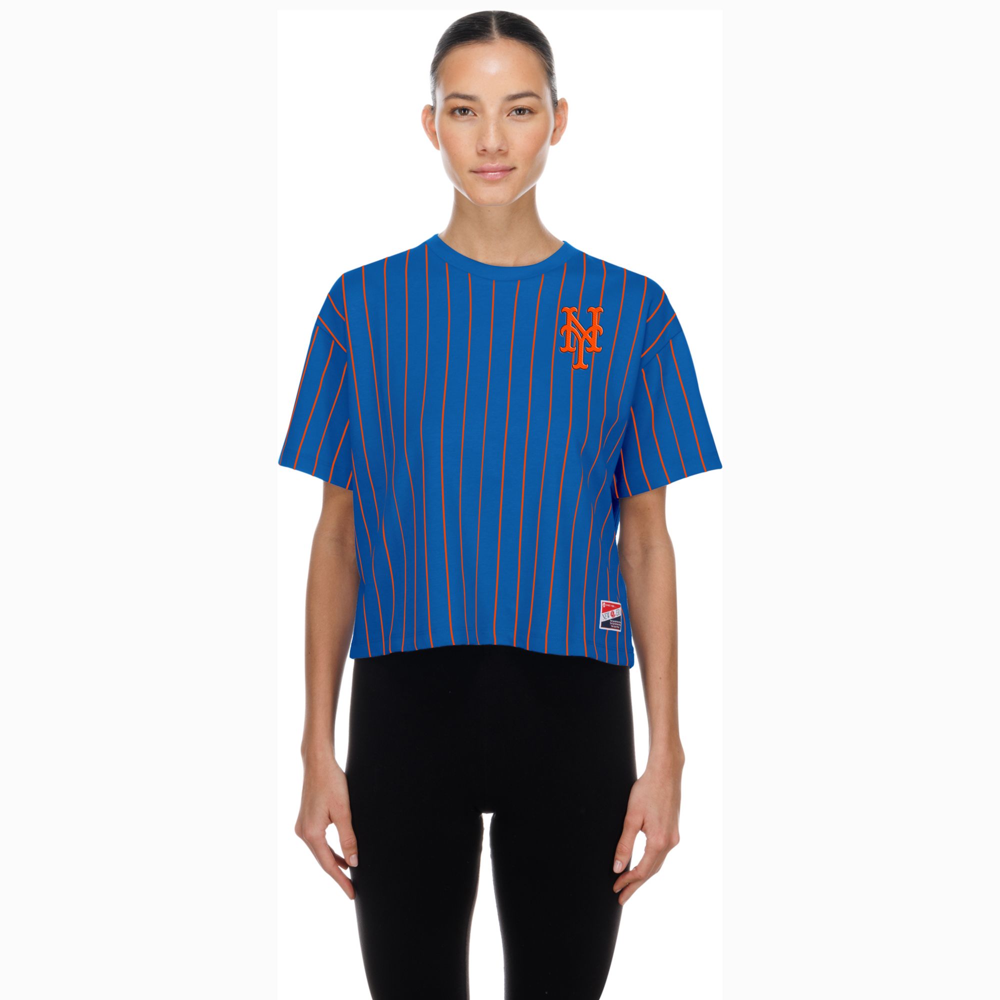 New Era Women's New York Mets Blue Throwback T-Shirt