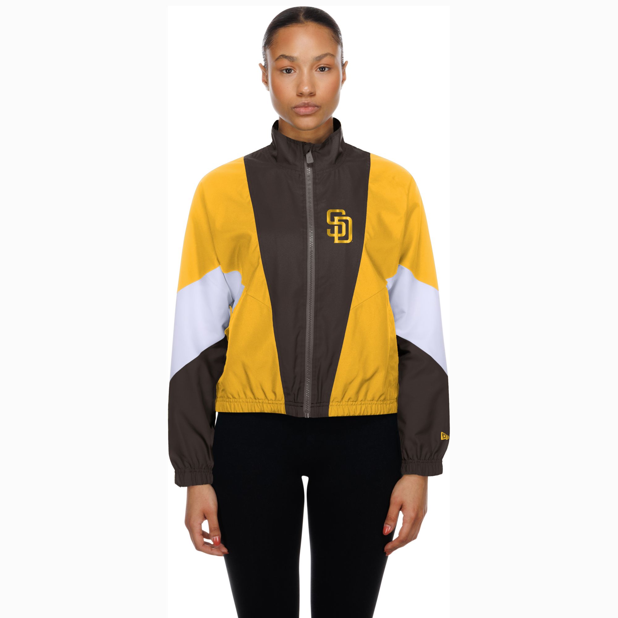 New Era Women's San Diego Padres Brown Leisure Track Jacket