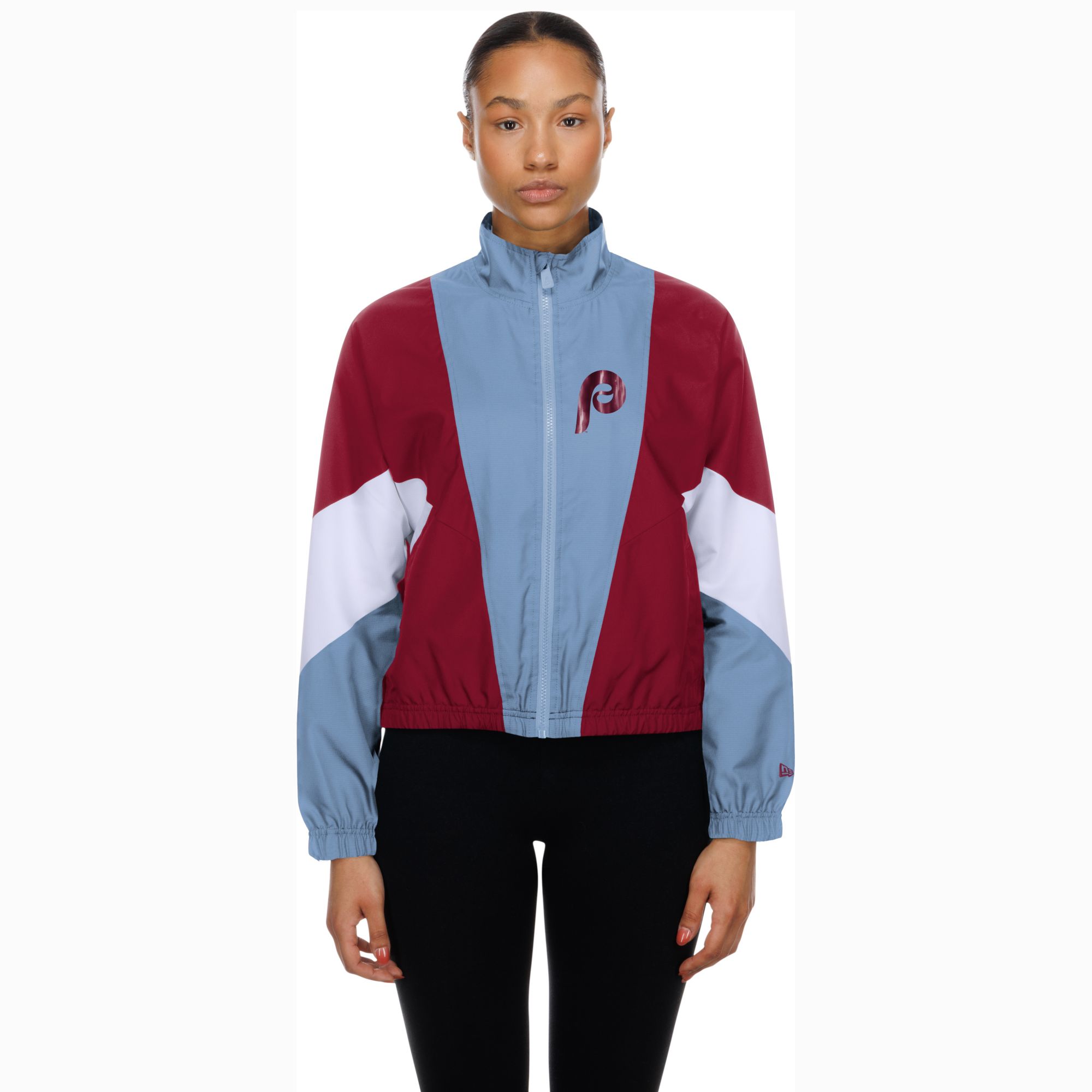 New Era Women's Philadelphia Phillies Blue Leisure Track Jacket
