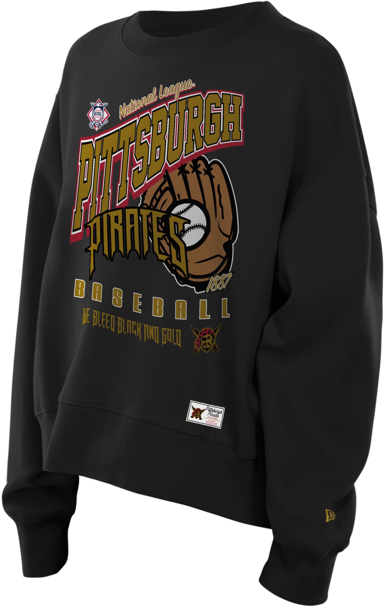 New Era Women's Pittsburgh Pirates Black Throwback 2026 City Connect Crewneck Sweatshirt