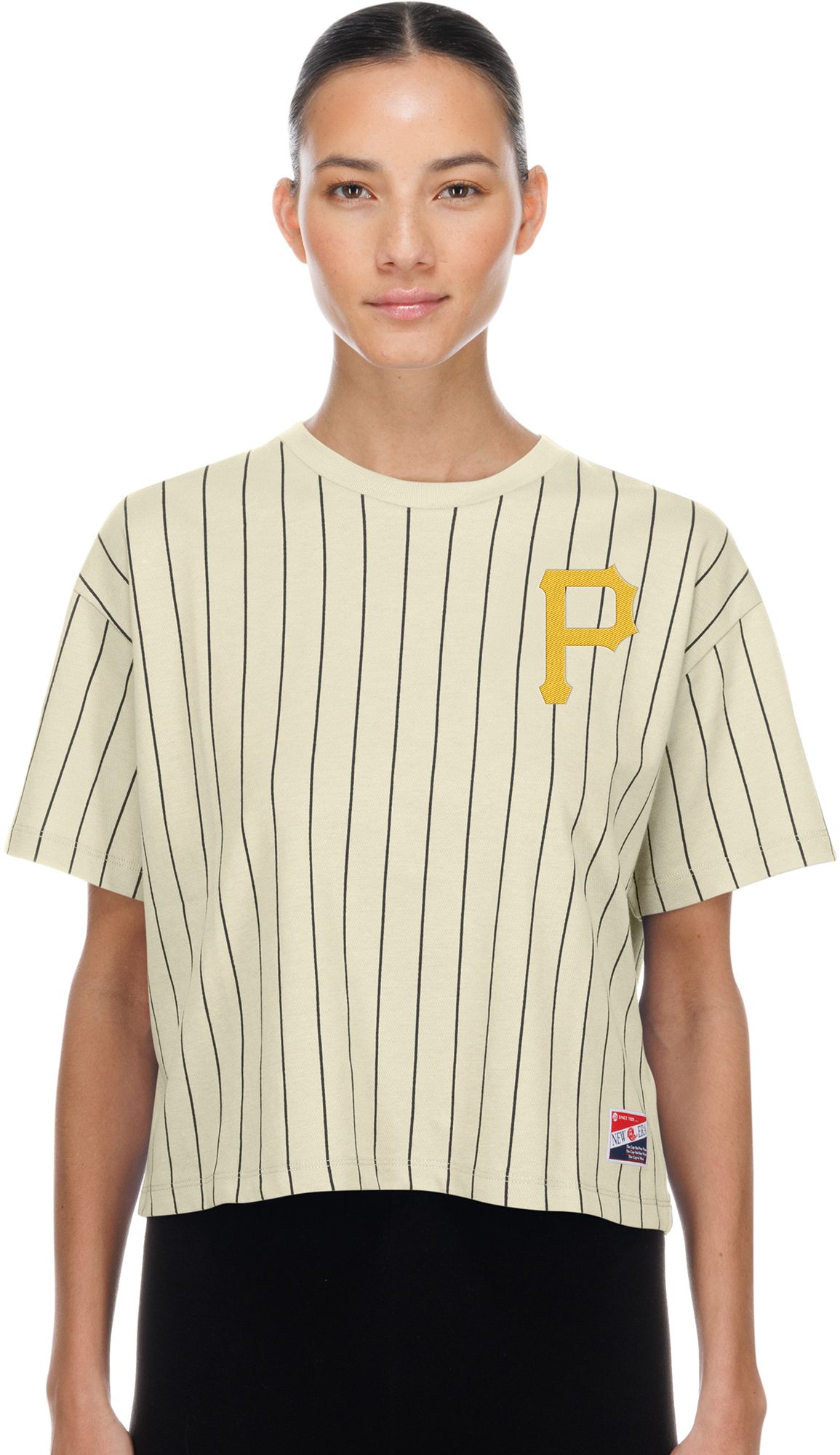 New Era Women's Pittsburgh Pirates White Throwback T-Shirt