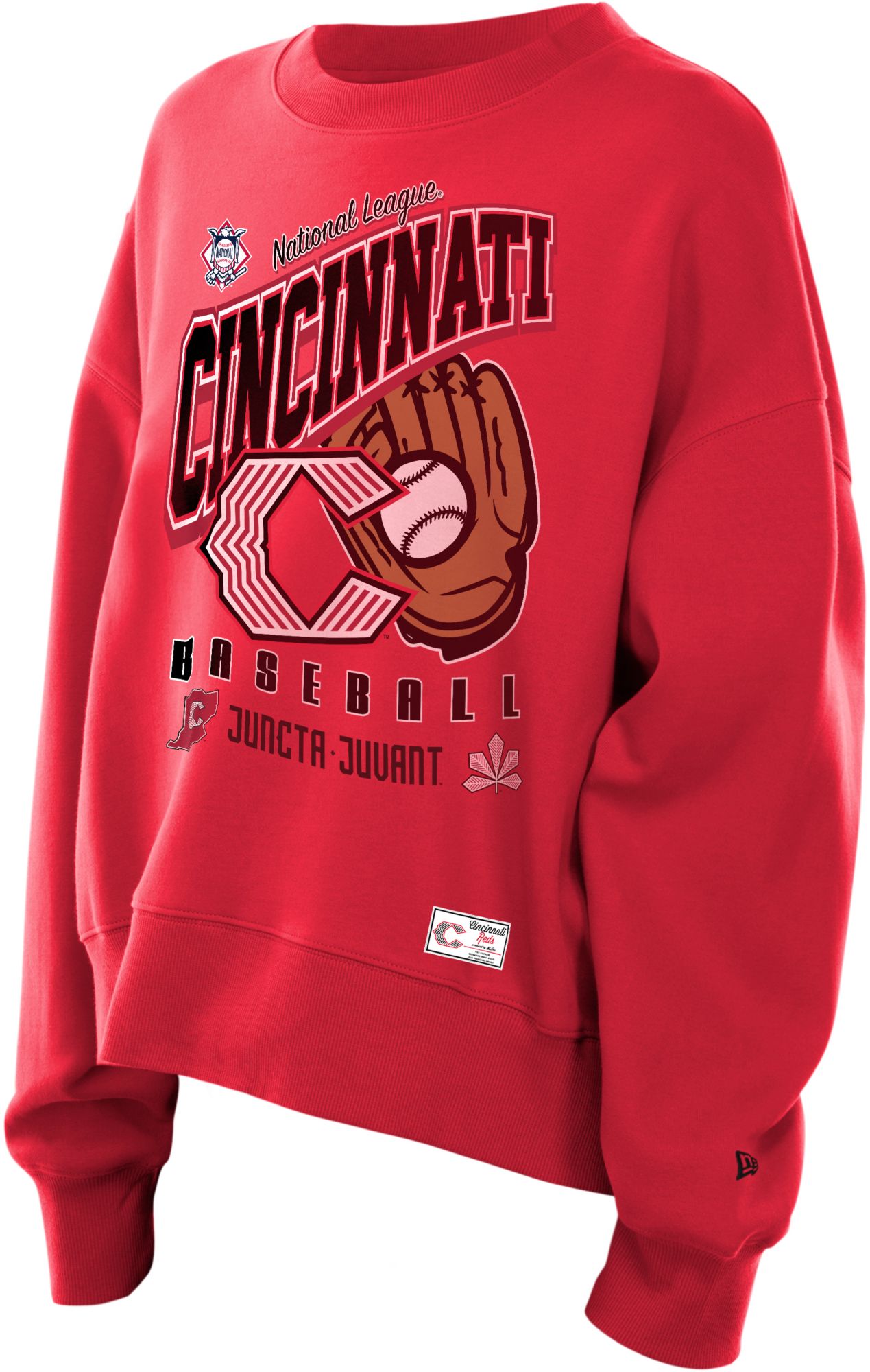 New Era Women's Cincinnati Reds Red Throwback 2026 City Connect Crewneck Sweatshirt