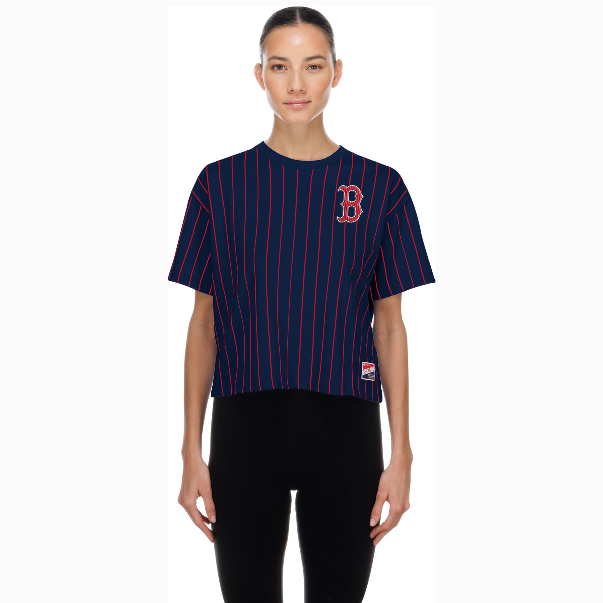 New Era Women's Boston Red Sox Navy Throwback T-Shirt