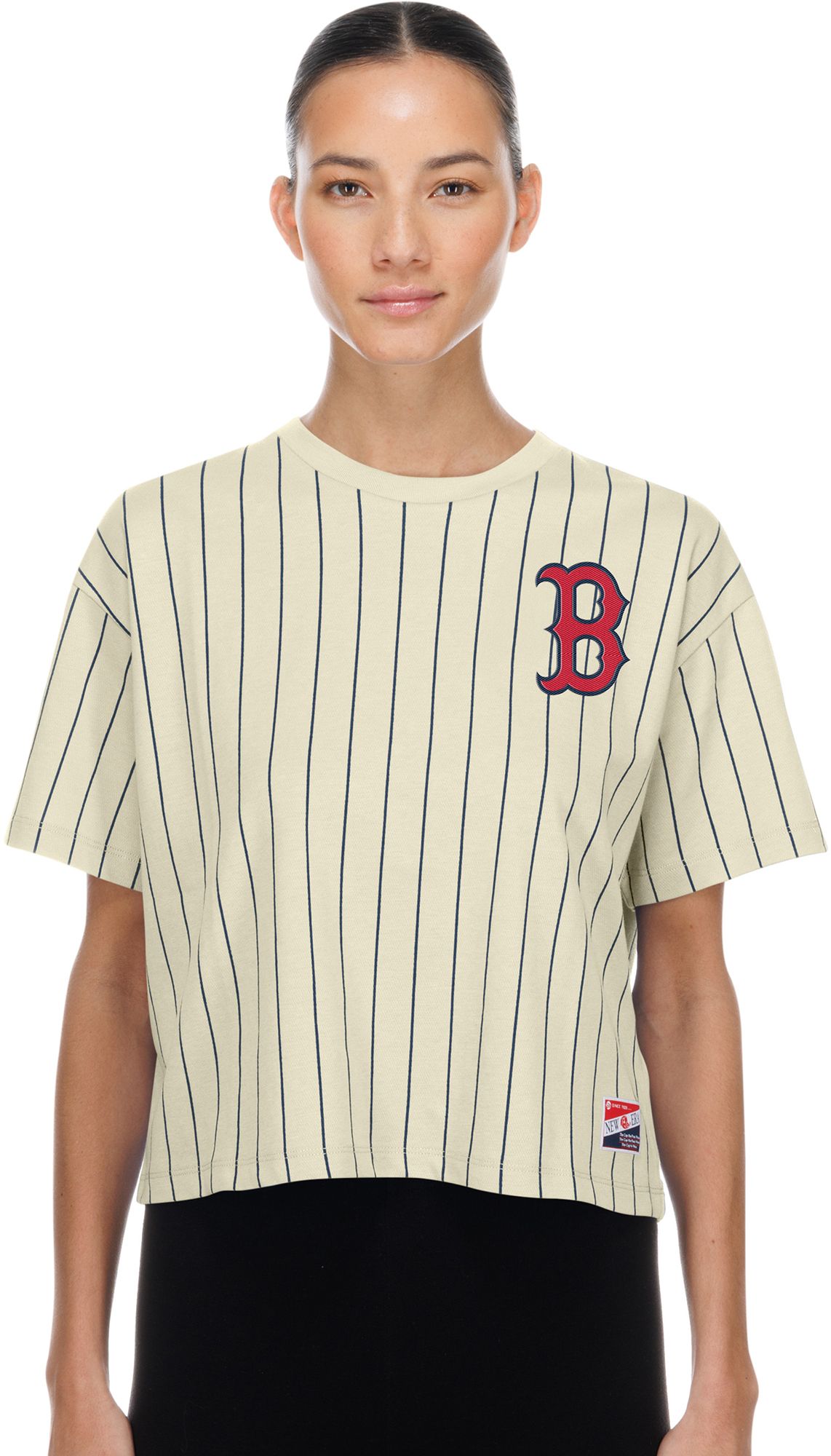 New Era Women's Boston Red Sox White Throwback T-Shirt