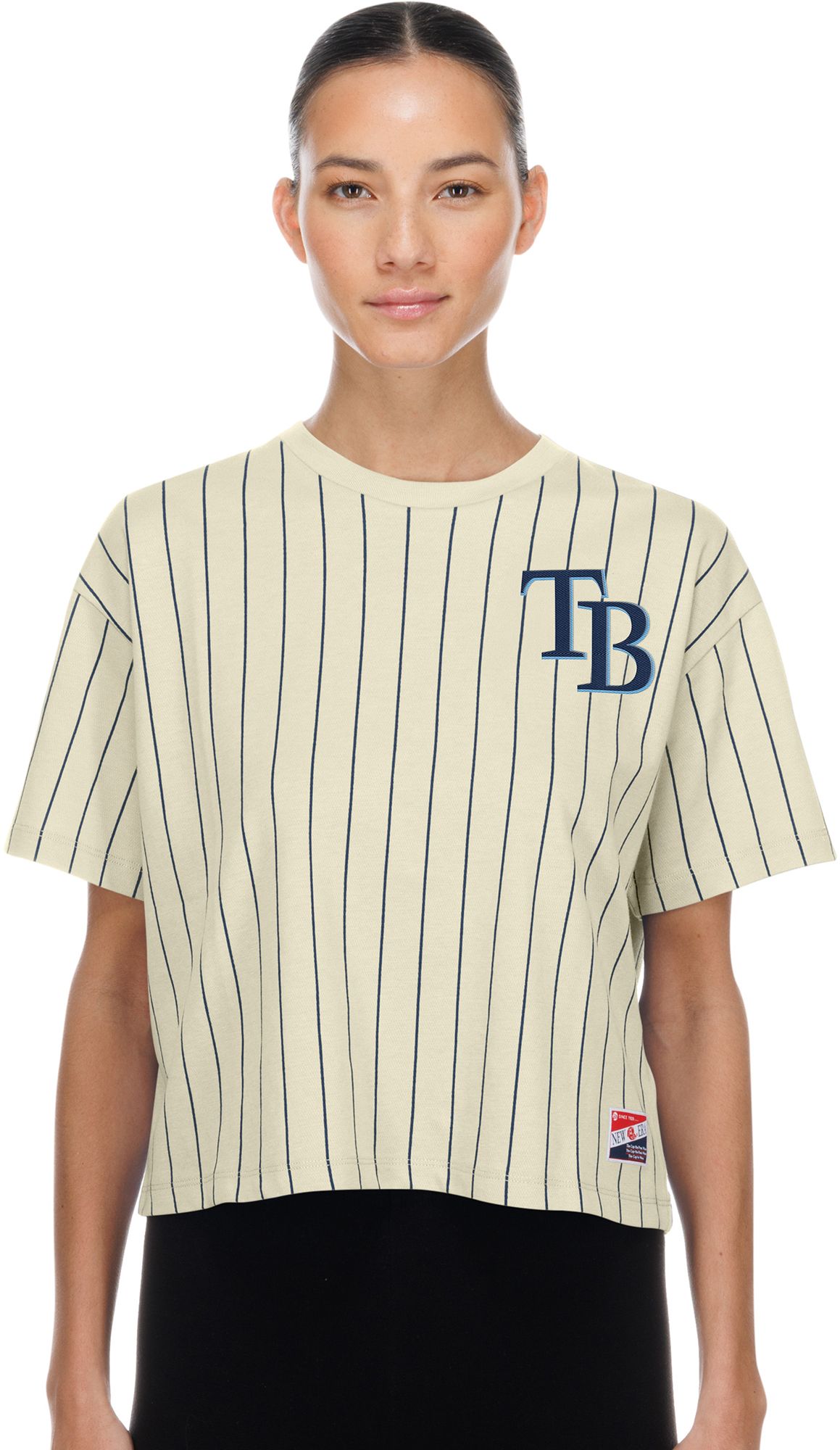 New Era Women's Tampa Bay Rays White Throwback T-Shirt