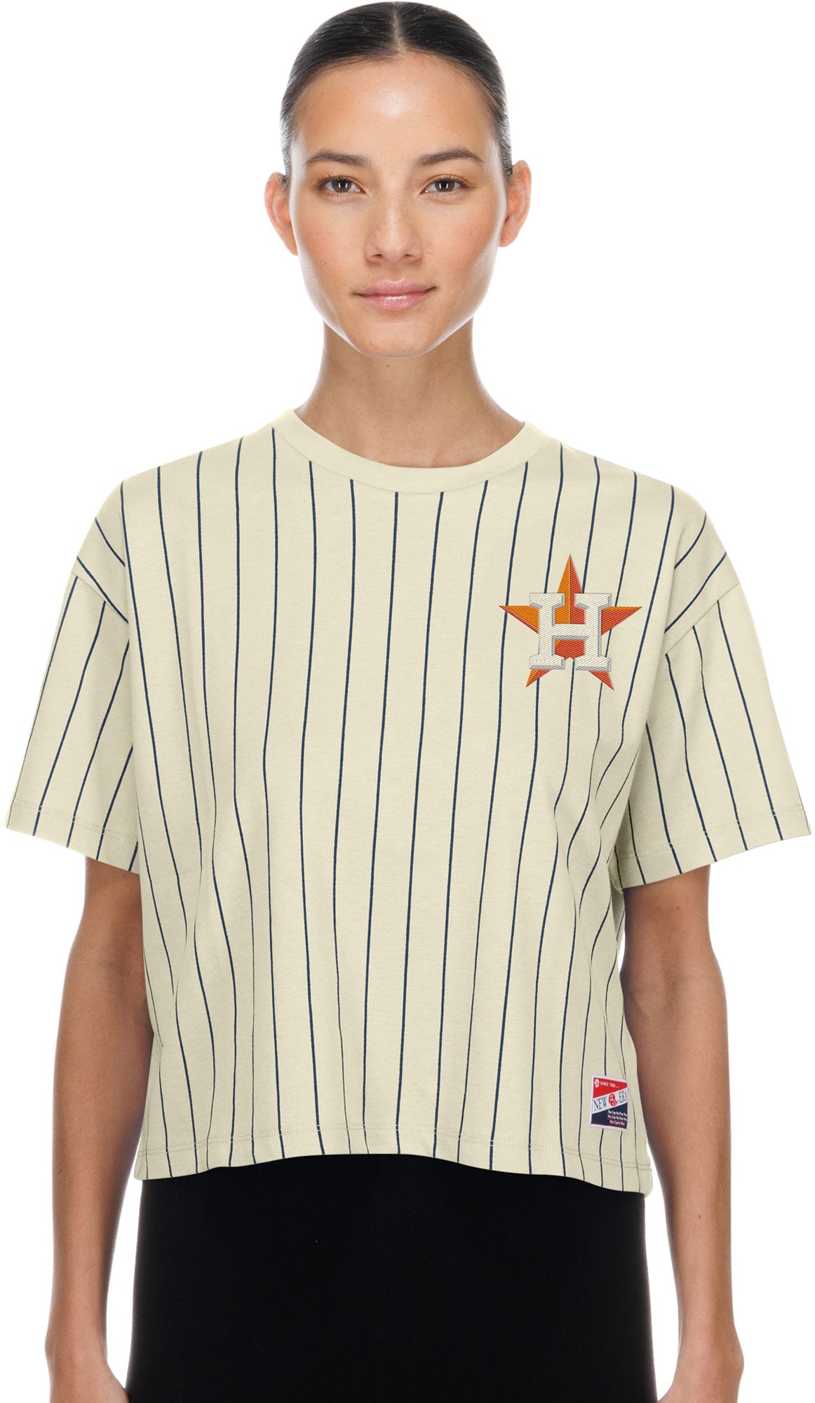 New Era Women's Houston Astros White Throwback T-Shirt