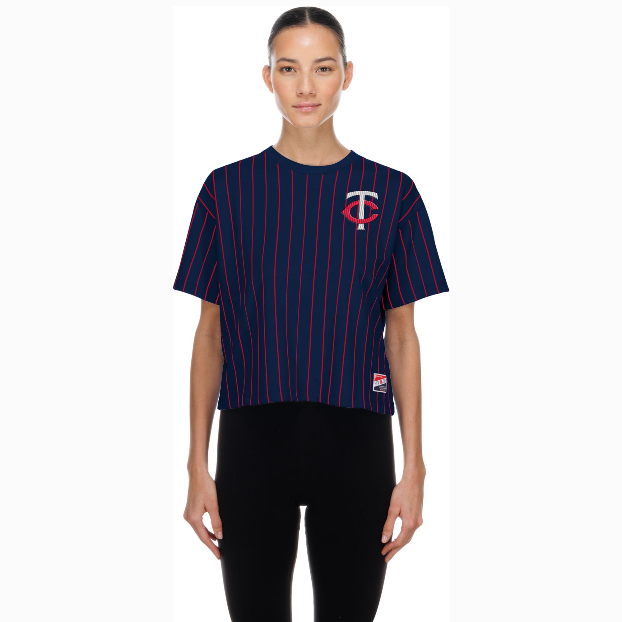 New Era Women's Minnesota Twins Navy Throwback T-Shirt