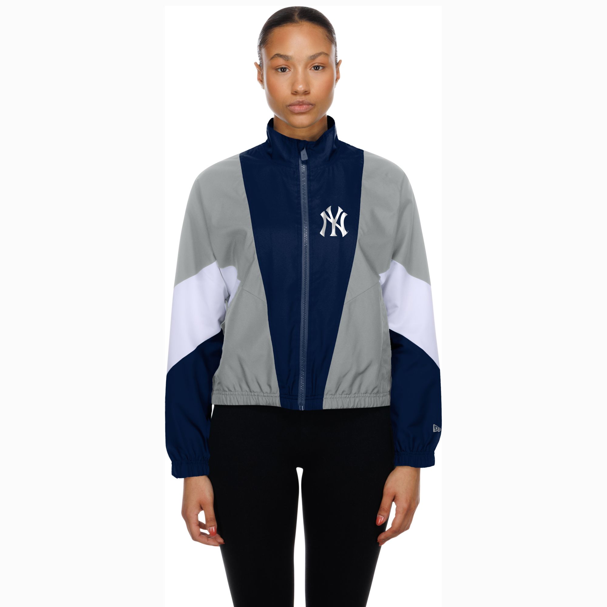 New Era Women's New York Yankees Navy Leisure Track Jacket