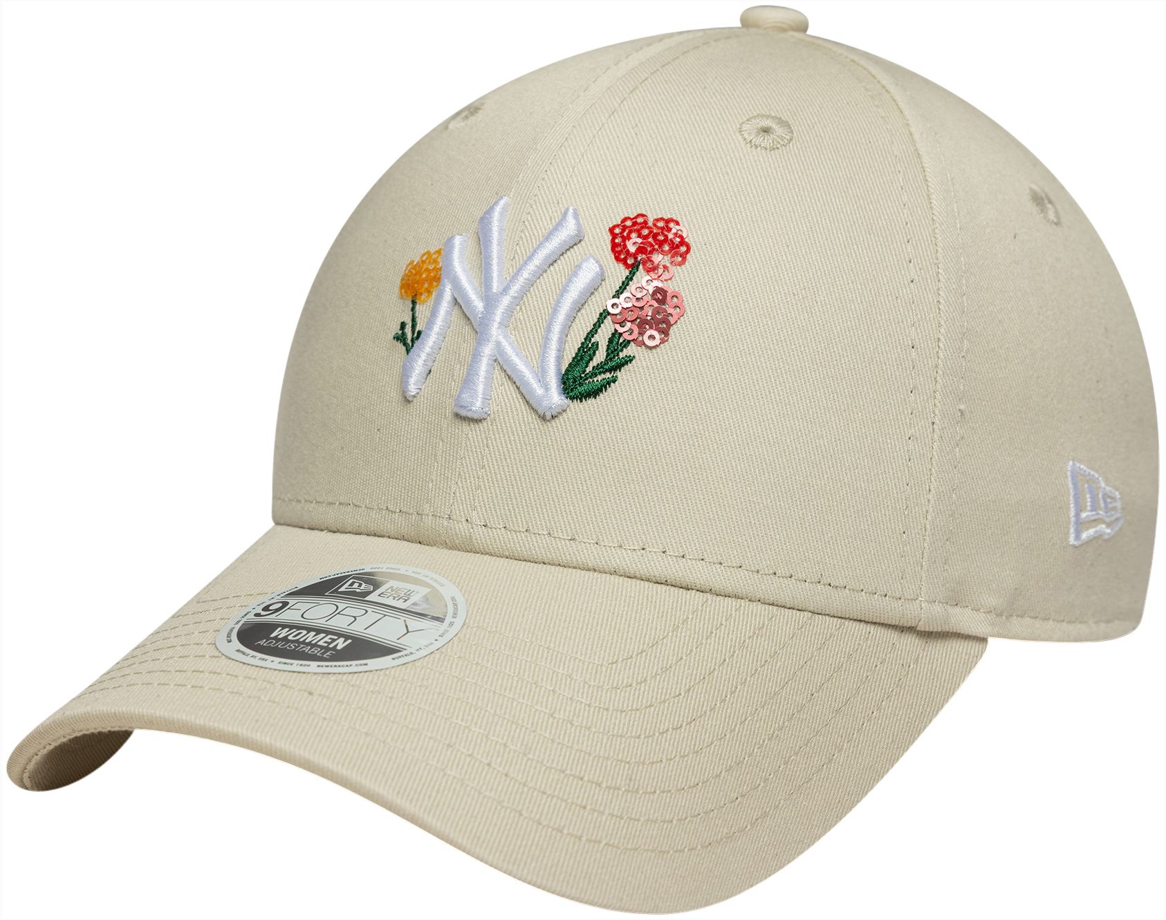 New Era Women's New York Yankees Tan 9Forty Floral Icon Hat