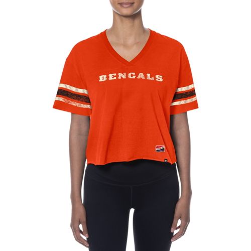 売れ筋商品|||４７ブランド Tシャツ トップス レディース Women's Orange Cincinnati Bengals Florentina Montauk Cropped T-Shirt Orange 47 Women's Cincinnati Bengals Orange Tailsweep Frankie T