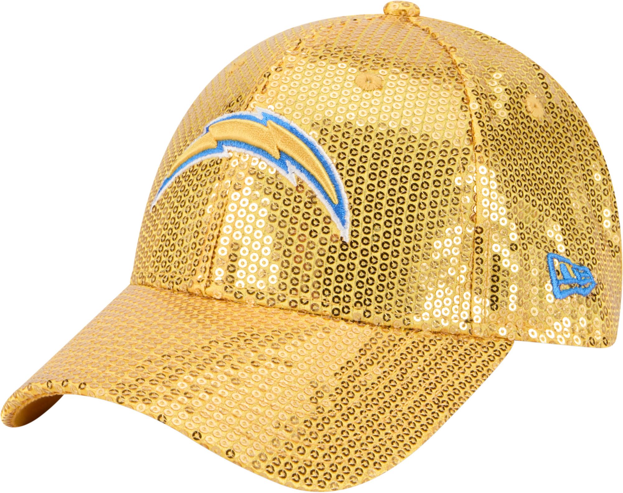 New Era Women's Los Angeles Chargers Blue Sequin 9Forty Adjustable Hat