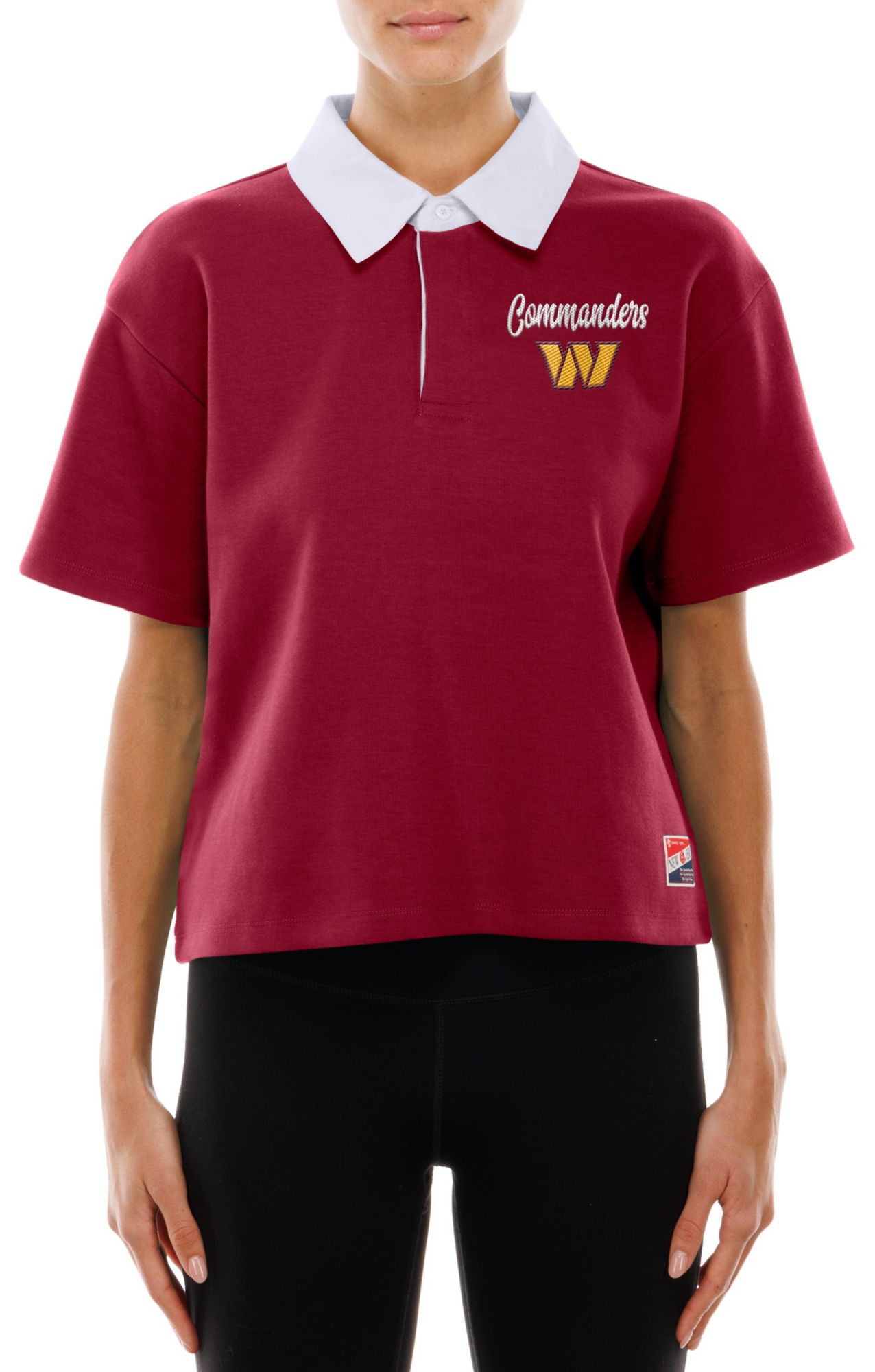 New Era Women's Washington Commanders Dark Red Polo