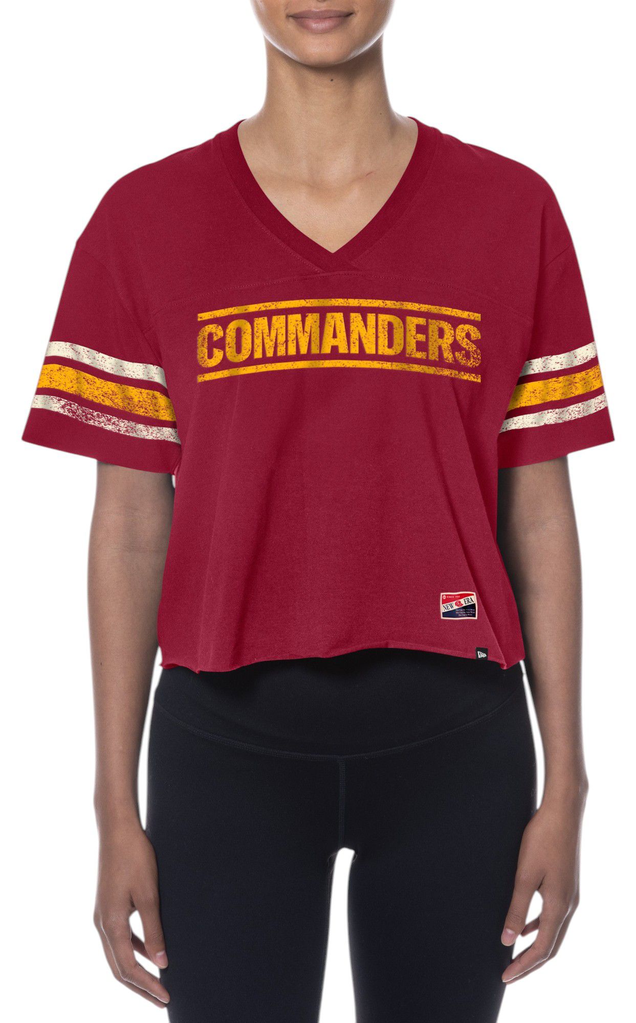 New Era Women's Washington Commanders Dark Red Sporty T-Shirt