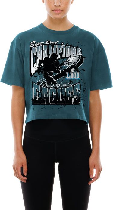 New Era Women's Philadelphia Eagles Midnight Green Classic Logo T-Shirt
